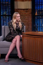 Sophie Turner Unveils Dark Romanticism for Late Night