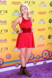 Stefanie Scott Debuts Crimson Youthquake at Variety Power Event