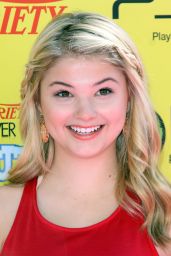 Stefanie Scott Debuts Crimson Youthquake at Variety Power Event