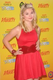 Stefanie Scott Debuts Crimson Youthquake at Variety Power Event