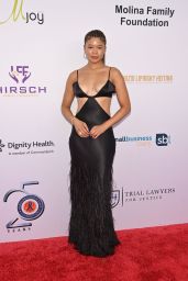 Storm Reid Unveils Feather-Light Glamour in LA