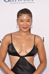 Storm Reid Unveils Feather-Light Glamour in LA