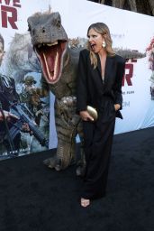 Tricia Helfer Unveils Sleek Style at "Primitive War" Premiere