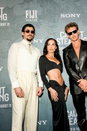 Zoë Kravitz Unveils Custom Saint Laurent at "Caught Stealing" Premiere