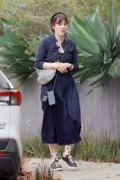 Zooey Deschanel takes a morning walk in Venice 15 08 2025