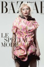 Abbey Lee Showcases Sculptural Floral Couture on Harper’s Bazaar France October 2025 Cover