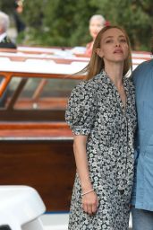Amanda Seyfried Attends Venice Film Festival in Floral Noir – Sept 2, 2025