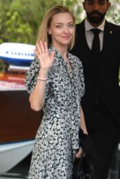 Amanda Seyfried Attends Venice Film Festival in Floral Noir – Sept 2, 2025