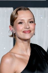 Angele Unveils Couture Dress At Ballet Gala In Black Satin Ruffle Gown