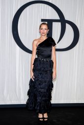 Angele Unveils Couture Dress At Ballet Gala In Black Satin Ruffle Gown