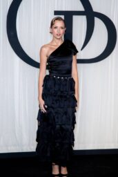 Angele Unveils Couture Dress At Ballet Gala In Black Satin Ruffle Gown