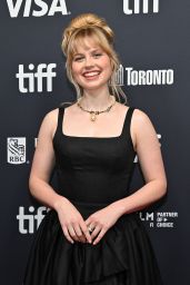Angourie Rice Attends “Steal Away” TIFF Premiere in Sculptural Noir Elegance