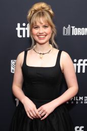 Angourie Rice Attends “Steal Away” TIFF Premiere in Sculptural Noir Elegance