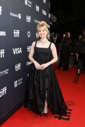 Angourie Rice Attends “Steal Away” TIFF Premiere in Sculptural Noir Elegance