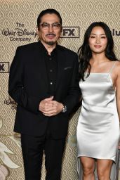 Anna Sawai Debuts Satin Minimalism at FX & Vanity Fair Emmy Party 2025