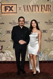 Anna Sawai Debuts Satin Minimalism at FX & Vanity Fair Emmy Party 2025