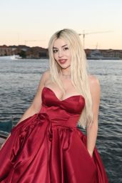 Ava Max Crimson Drama at amfAR Venezia