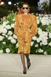 Bella Hadid Champions Exaggerated Power Dressing at Saint Laurent Spring 2026