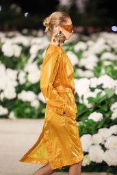 Bella Hadid Champions Exaggerated Power Dressing at Saint Laurent Spring 2026