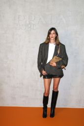 Benedetta Porcaroli Commands Prada Fashion Show In Oversized Tailoring