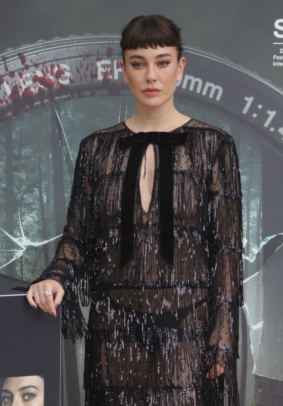 Blanca Suarez Commands San Sebastian In Black Sequin Fringe