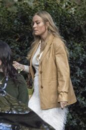 Brie Larson Embodies Fringed Fantasy in London Street Style