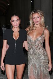 Brooks Nader Embodies Milan Fashion Week Golden Goddess Glamour