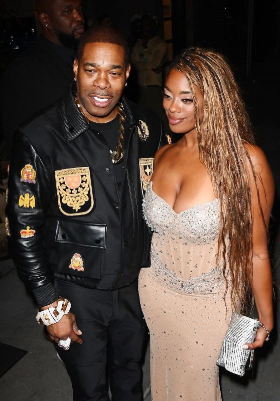 Busta Rhymes & Cacie Smith Arrive at VMA Afterparty