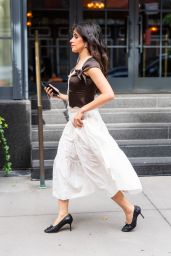 Camila Cabello Selects Bohemian Chic Street Style In Tribeca 2025