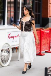 Camila Cabello Selects Bohemian Chic Street Style In Tribeca 2025