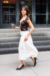 Camila Cabello Selects Bohemian Chic Street Style In Tribeca 2025