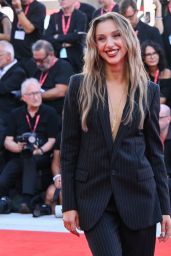 Carlotta Fiasella Debuts Pinstripe Power at Venice Film Festival 2025