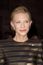 Cate Blanchett Commands Front Row In Sculpted Armani Privé Tuxedo