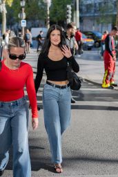 Charli D’Amelio Embodies Paris Street Style in Asymmetric Denim Look