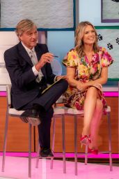 Charlotte Hawkins Blue Floral Whimsy on Morning TV