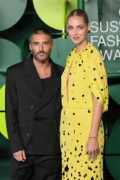 Chiara Ferragni Champions CNMI Awards In Yellow Floral Gown With Keyhole Cutout