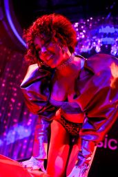 Doja Cat Commands Apple Music Release Party With Architectural Neon and Animal Print