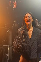 Dua Lipa Ignites Tour Gold Bodysuit Mythology