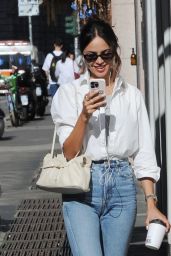 Eiza González Champions Effortless Chic With Denim & Leather in Milan, September 29, 2025