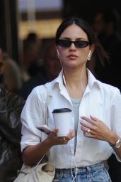 Eiza González Champions Effortless Chic With Denim & Leather in Milan, September 29, 2025