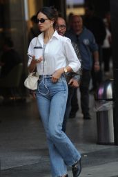 Eiza González Champions Effortless Chic With Denim & Leather in Milan, September 29, 2025