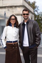 Eiza Gonzalez Embodies Retro Prep at Prada Milan Show