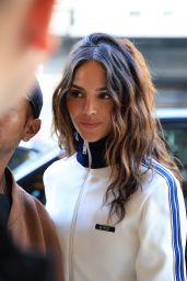 Eiza Gonzalez Embodies Retro Prep at Prada Milan Show