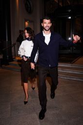 Eiza Gonzalez Embodies Retro Prep at Prada Milan Show
