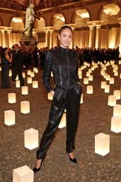 Eiza Gonzalez Ignites Milan Fashion Show Front Row In Midnight Sequin Suit