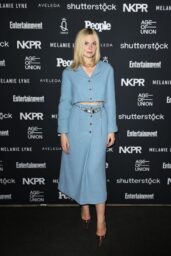 Elle Fanning Attends TIFF’s Entertainment x People Studio in Powdered Precision