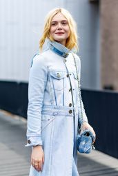 Elle Fanning Channels a Neo-Punk Denim Dream at Coach