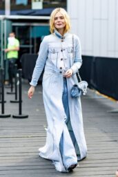 Elle Fanning Channels a Neo-Punk Denim Dream at Coach