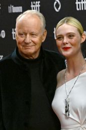 Elle Fanning Sleek Contrast at the Toronto Film Festival