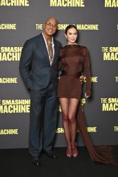 Emily Blunt Commands The Smashing Machine Premiere Bordeaux Satin Drama